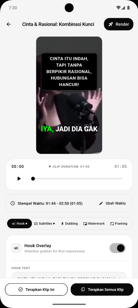 Editor Video 9:16 Vertikal